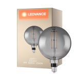 Ledvance Smart+ E27 Globe Classic Fadenlampe Smoke 6W 430lm - 825 Extra Warmweiß | Dimmbar - Ersatz für 40W