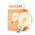 Osram Vintage 1906 LED E27 Globe Fadenlampe Twist Gold 4.9W 470lm - 927 Extra Warmweiß | Höchste Farbwiedergabe - Dimmbar - Ersatz Für 40W