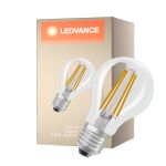 Ledvance Classic LED E27 Birne Fadenlampe Klar 3.8W 806lm - 827 Extra Warmweiß | Ersatz Für 60W