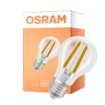 Osram Classic LED E27 Birne Fadenlampe Klar 2.2W 470lm - 840 Kaltweiß | Dimmbar - Ersatz Für 40W