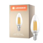 Ledvance Classic LED E14 Kerze Fadenlampe Klar 3.4W 470lm - 827 Extra Warmweiß | Dimmbar - Ersatz Für 40W