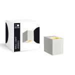 D'Lite Wandleuchte Vrebos Aluminium Weiß | IP56 - Geeignet Für 1x GU10 