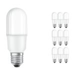 Mehrfachpackung 10x Osram CLASSIC LED E27 Linear Matt 9W 1050lm - 840 Kaltweiß | Ersatz Für 75W