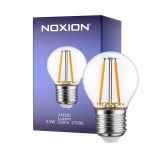 Noxion Lucent LED E27 Kugel Fadenlampe Klar 2.5W 250lm - 827 Extra Warmweiß | Dimmbar - Ersatz Für 25W