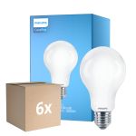 Mehrfachpackung 6x Philips Corepro LED Glühbirne E27 Birne Matt 17.5W 2452lm - 840 Kaltweiß | Ersatz Für 150W