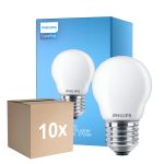 Mehrfachpackung 10x Philips Corepro LED Lustre E27 Kugel Matt 6.5W 806lm - 827 Extra Warmweiß | Ersatz Für 60W