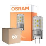 Mehrfachpackung 6x Osram Parathom LED Pin GY6.35 3.3W 470lm - 827 Extra Warmweiß | Ersatz Für 40W
