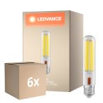 Mehrfachpackung 6x Ledvance LED Glühbirne NAV LED FIL V E40 41W 7000lm - 727 Extra Warmweiß | Ersatz Für 100W