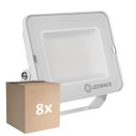 Mehrfachpackung 8x Ledvance LED-Scheinwerfer Compact Weiß 50W 5000lm 100D - 840 Kaltweiß | IP65 - Symmetrisch 