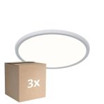 Mehrfachpackung 3x Nordlux LED Deckenleuchte Oja 29 Weiß 15W 1700lm - 830-840 CCT | IP20
