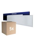 Mehrfachpackung 5x Noxion LED Panel Delta Value V5 28W 3920lm - 830-840 CCT | 120x30cm - UGR<22 - Backlit