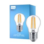 Philips Corepro LED Lustre E27 Kugel Fadenlampe Klar 6.5W 806lm - 827 Extra Warmweiß | Ersatz für 60W