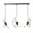 Emibig Pendelleuchte Bobi Stahl Schwarz | Geeignet für 3x E27 - Max 15W