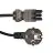 Noxion GST - Kompatibel Versorgungskabel Schwarz - Weiblich + Schuko Europlug - 2m - 3 pole 0.75mm2