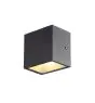 SLV Sitra Cube Wandleuchte Aluminium Grau 11W 1270lm - 840 Kaltweiß | Außenbeleuchtung - IP65