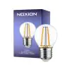 Noxion Lucent Lustre LED E27 Kugel Fadenlampe Klar 2.5W 250lm - 827 Extra Warmweiß - Ersatz für 25W