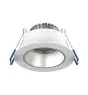Noxion LED-Spot Ares Tief Weiß 6W 540lm 927-940 3CCT - mit Innenring Silber | Ausschnitt 68mm