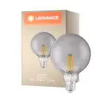 Ledvance Smart+ Wifi E27 Globe Classic Fadenlampe Smoke 6W 540lm - 825 Extra Warmweiß | Dimmbar - Ersatz für 50W