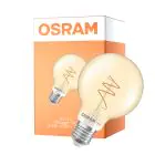 Osram Vintage 1906 LED E27 Globe Fadenlampe Twist Gold 4.9W 470lm - 927 Extra Warmweiß | Höchste Farbwiedergabe - Dimmbar - Ersatz Für 40W