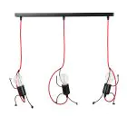 Emibig Pendelleuchte Bobi Stahl Schwarz | Geeignet für 3x E27 - Max 15W