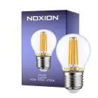 Noxion Lucent LED E27 Kugel Fadenlampe Klar 4.5W 470lm - 827 Extra Warmweiß | Ersatz für 40W