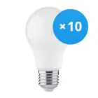 Mehrfachpackung 10x LED Glühbirne E27 Birne Matt 4.9W 470lm - 830  | Ersatz für 40W