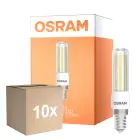 Mehrfachpackung 10x Osram Special T Slim LED E14 Klar 7W 806lm - 827 Extra Warmweiß | Dimmbar - Ersatz Für 60W 