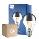 Mehrfachpackung 6x Philips MASTER Value LED Glühbirne E27 Birne Spiegel 7.2W 650lm – 827 Extra Warmweiß | Höchste Farbwiedergabe - Dimmbar - Ersatz Für 60W