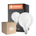 Mehrfachpackung 6x Ledvance LED Classic E27 Globe Matt 11W 1521lm - 827 Extra Warmweiß | Dimmbar - Ersatz Für 100W