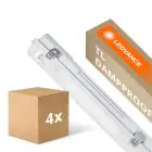 Mehrfachpackung 4x Ledvance LED Feuchtraumleuchte Feuchtigkeitsdicht Gehäuse Performance | Geeignet für 1x120cm LED Röhre