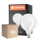 Mehrfachpackung 6x Ledvance Classic LED E27 Globe Fadenlampe Matt 7.5W 1055lm - 827 Extra Warmweiß | Dimmbar - Ersatz Für 75W