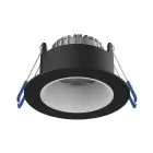 Noxion LED-Spot Ares Tief Schwarz 6W 540lm 927-940 3CCT - mit Innenring Weiß | Ausschnitt 68mm