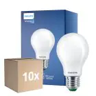 Mehrfachpackung 10x Philips MASTER LED Glühbirne Ultra Efficient E27 Birne Matt 7.3W 1535lm - 840 Kaltweiß | Ersatz Für 100W