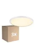 Mehrfachpackung 3x Nordlux LED Deckenleuchte Oja 24 Weiß 11W 1250lm - 827 Extra Warmweiß