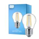 Philips Corepro LED Lustre E27 Kugel Fadenlampe Klar 4.3W 470lm - 827 Extra Warmweiß | Ersatz für 40W