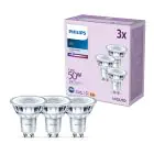 Mehrfachpackung 3x Philips LED-Spot GU10 PAR16 5W 390lm 36D - 840 Kaltweiß