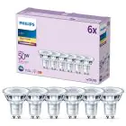 Mehrfachpackung 6x Philips LED-Spot GU10 PAR16 5W 355lm 36D - 827 Extra Warmweiß